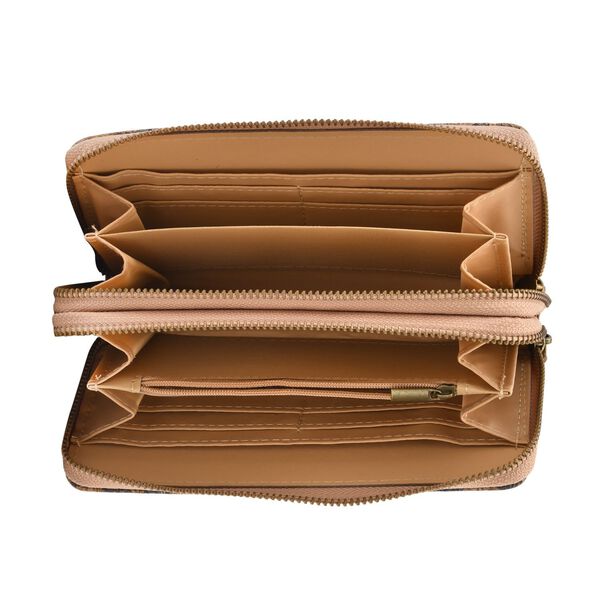 Brieftasche aus Naturkork mit doppelten Fächern und RFID Schutz, 19x10x4 cm, Kaleidoskop image number 5