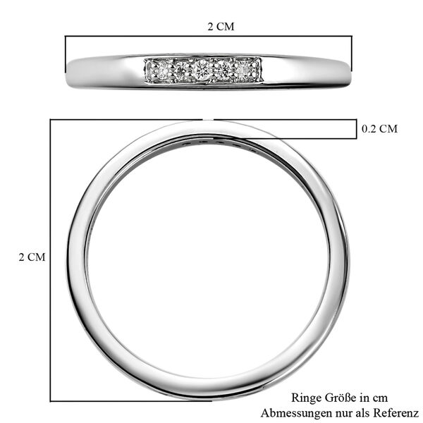 RHAPSODY Diamant-Ring, IGI zertifiziert VS E-F, 950 Platin  ca. 0,05 ct image number 7