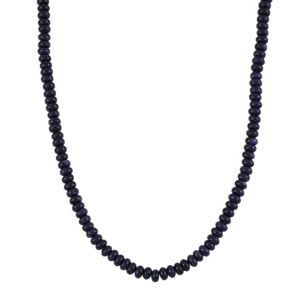 Blaue Sandstein Halskette, 45+5 cm - 200 ct. image number 0