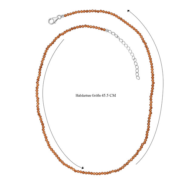 D'Joy Hessonit Granat 45+5cm Halskette - 30 ct. image number 6