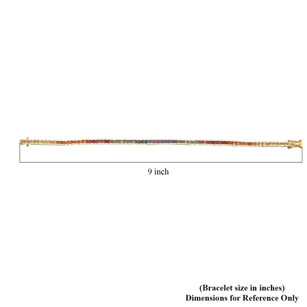 AA mehrfarbiges Saphir Armband - 8,45 ct. image number 3