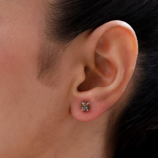 AA Andalusit Ohrringe 925 Silber Platin-&Uuml;berlagerung ca. 0,69 ct image number 2