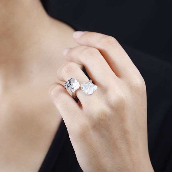 GP Italian Garden Kollektion - Blatt- und blauer Saphir-Ring, 925 Silber rhodiniert image number 3