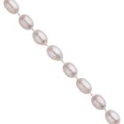 Weiße Süßwasser Perlen Halskette, 45 cm - 125 ct. image number 3