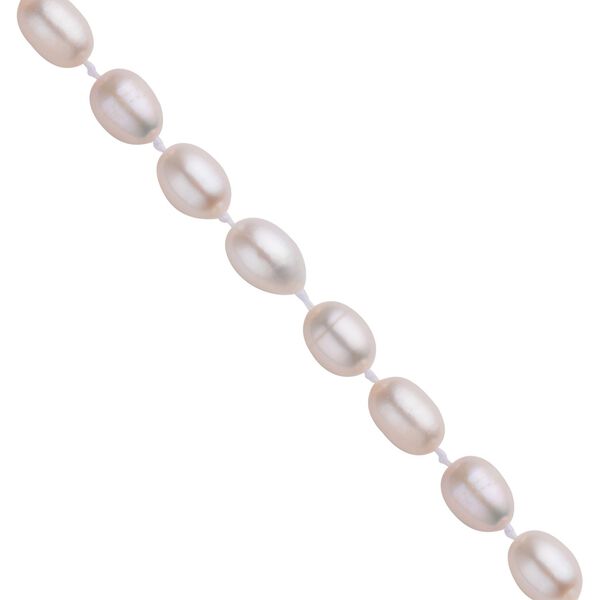 Weiße Süßwasser Perlen Halskette, 45 cm - 125 ct. image number 4