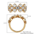 LUSTRO STELLA - feinster Zirkonia-Ring, 925 Silber vergoldet image number 5