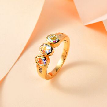 Merkur mystischer Topas und Zirkon Ring - 1,37 ct.