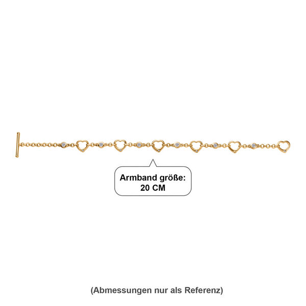 EVER TRUE Moissanit Armband ca. 19 cm Nickelfreies Messing ca. 0,67 ct. image number 4