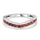 Lustro Stella Granat Zirkonia Ring 925 Silber (Größe 16.00)