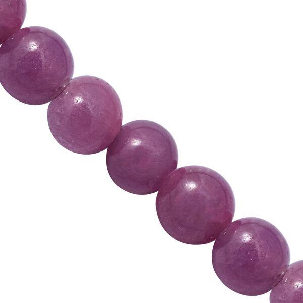 Madagaskar Rubin Perlen-Halskette in Silber, 150,00 ct. image number 2