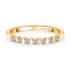 LUXURIANT DIAMOND - Lab Grown Diamant SI-GH Ring 925 Silber 750 Gelb Vergoldet (Größe 18.00) ca. 0.20 ct