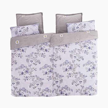 6-teiliges Bettbezug Set, 2 Bettbez&uuml;ge, 4 Kissenbez&uuml;ge, wei&szlig;