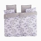 6-teiliges Bettbezug Set, 2 Bettbezüge, 4 Kissenbezüge, grau-lila