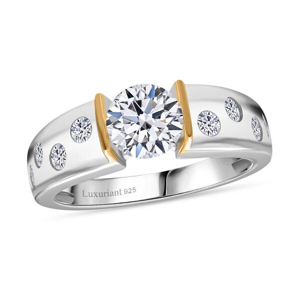 LUXURIANT DIAMANT - Lab Grown Diamant SI-GH SGL zertifiziert Ring 925 Silber rhodiniert (Größe 17.00) ca. 2,00 ct image number 3
