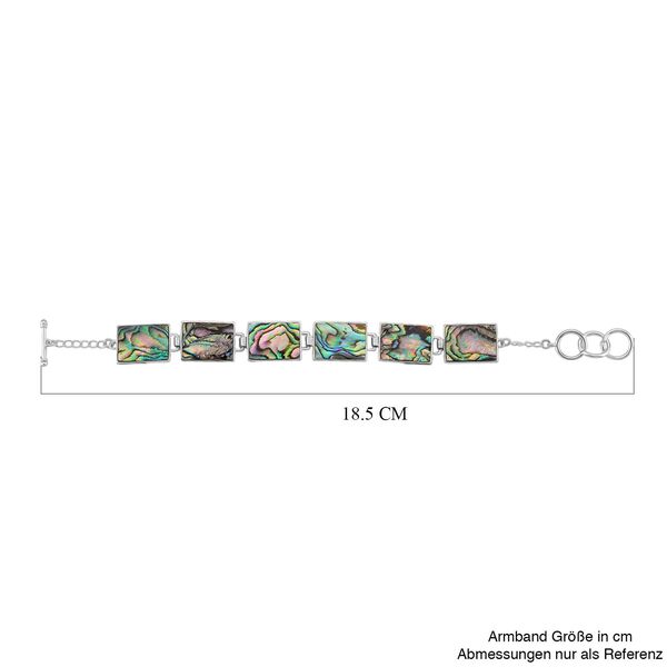 Abalone Muschel Armband ca. 19 cm mit 2.5 cm extender, Reine Legierung image number 7