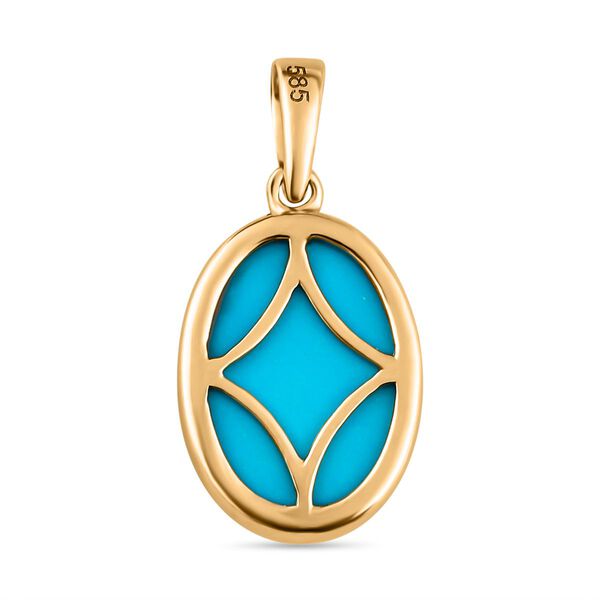 Amerikanischer, natürlicher AAA Sleeping Beauty Türkis Anhänger - 5,36 ct. image number 5