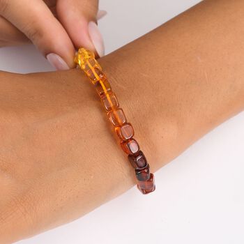 Bernstein Armband Flexibel, ca. 7.00 g