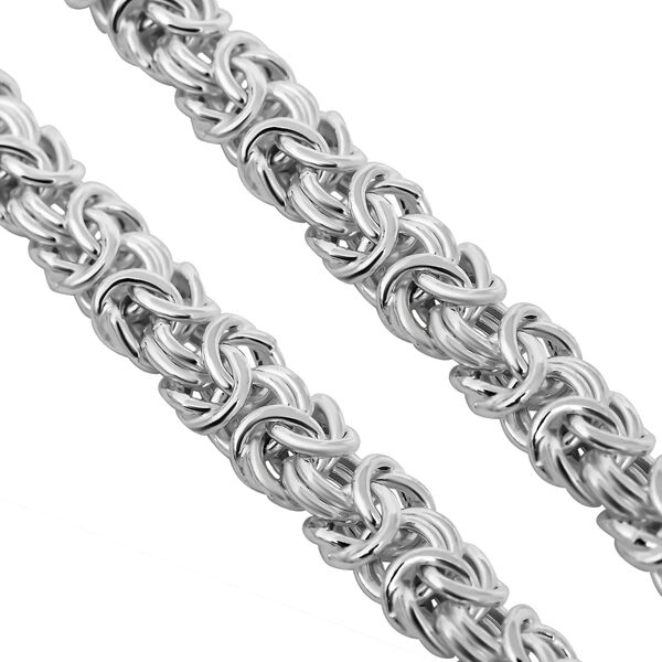 Liebesknoten byzantinische Halskette in Silber image number 5