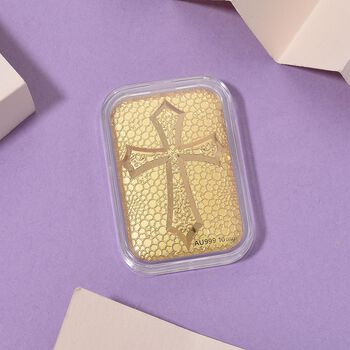 EXKLUSIVES GESCHENK - 999er Goldfolie mit Keruz-Motiv 10mg