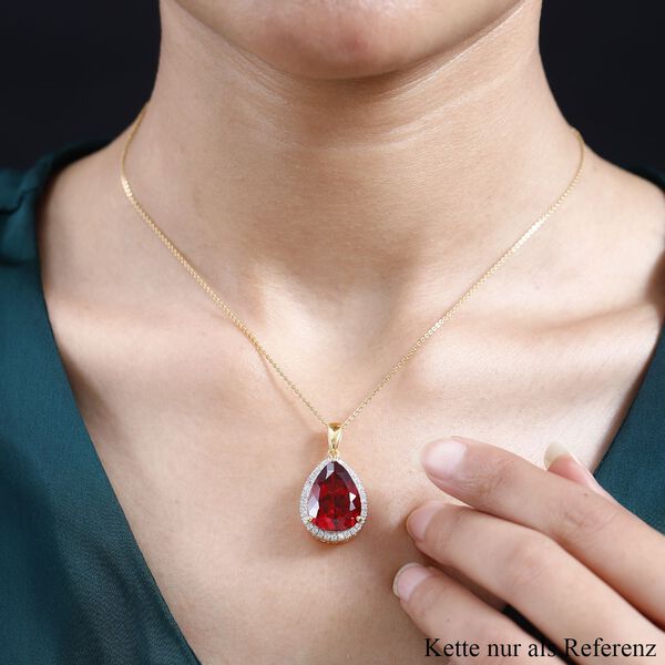 Synthetischer Padparadscha-Saphir, ca. 17,07 ct. image number 3