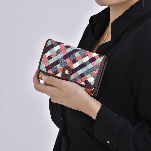 Chaos by Elsie - Echtleder Patchwork Geldb&ouml;rse, Patchwork image number 2