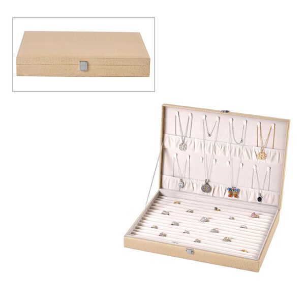 Ring Koffer, creme, Krokodilsmuster