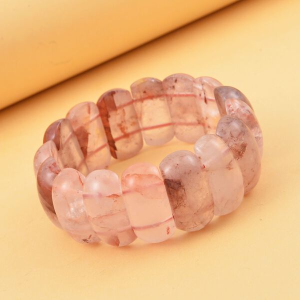 Rosa Quarz Armband, 18 cm, ca. 393.50 ct image number 2
