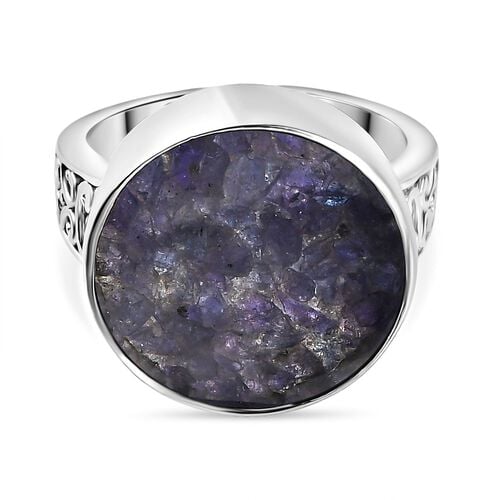 Tansanit-Matrix Ring Messing (Größe 17.00) ca. 8,15 ct image number 0