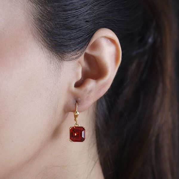 J Francis gefertigt mit SWAROVSKI- Scarlet Swarvoski Kristall Ohrringe image number 3