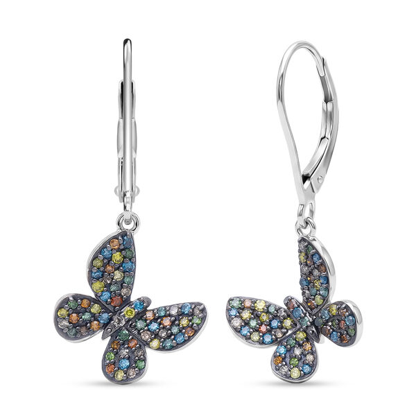 D'Joy mehrfarbige Diamant Ohrringe - 0,52 ct.