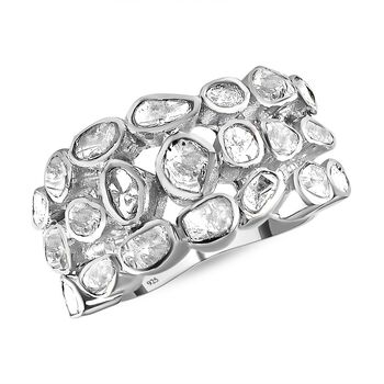Handgearbeiteter Polki-Diamant-Ring - 1 ct.