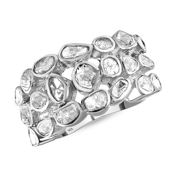Handgearbeiteter Polki-Diamant-Ring - 1 ct. image number 4