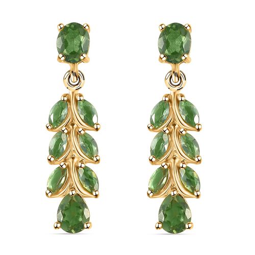 Natürliche, grüne Apatit-Ohrringe - 2,49 ct. image number 0