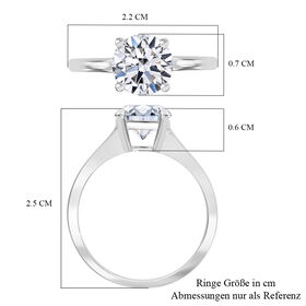 LUXURIANT VS-EF Labor Diamant Ring in 585 Weißgold - 1,50 ct.