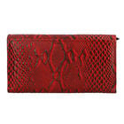 Geldbörse aus 100% Leder mit Pythonmuster und RFID Schutz, Rot image number 4