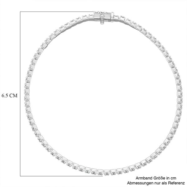 D'Joy Moissanit Armband ca. 19 cm 925 Silber rhodiniert ca. 2,49 ct. image number 7