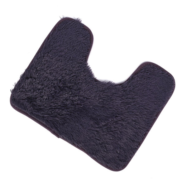 3er-Set Bad-Kollektion, extra weicher Duschvorleger 50x80 cm, WC-Vorleger 40x50 cm, WC-Deckel, dunkel Lila image number 4