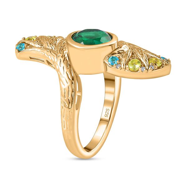 GP Italian Garden Kollektion - Pfau Triplett Quarz und Multi-Edelstein-Ring - 2,73 ct. image number 5