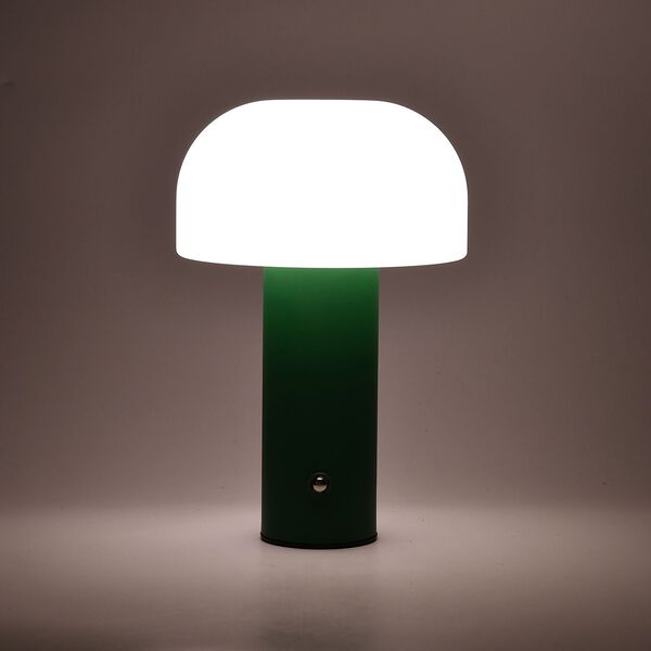 LIVMORE Wiederaufladbare und tragbare LED-Tischlampe, 12,5x20,5cm, Tannengr&uuml;n image number 4