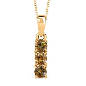 AA Natürlicher goldener Tansanit Anhänger - 0,60 ct.
