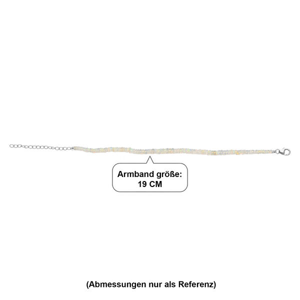 D'Joy nat&uuml;rliches, &auml;thiopisches Welo Opal 19+5cm Armband - 18 ct. image number 4