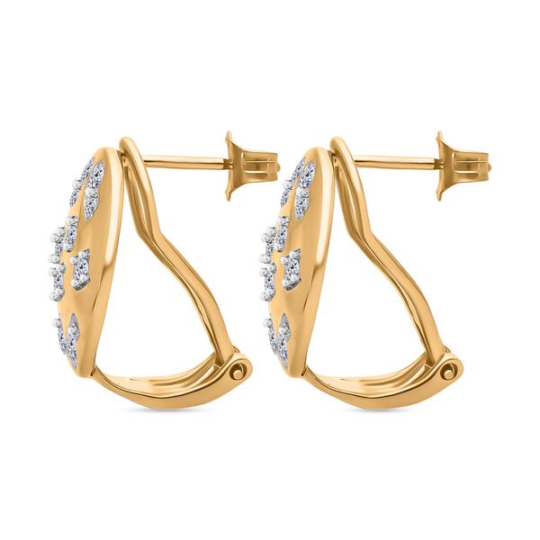 LUXURIANT SI-GH Labor Diamant Ring, 925 Silber 750 Gelbgold Vermeil - 1 ct. image number 3