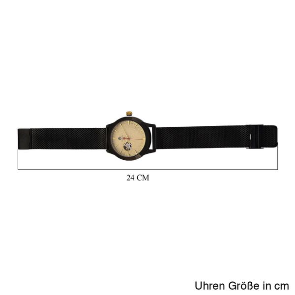 LUXUS SAMMLER EDITION - William Hunt Uhr, SEIKO AUTOMATIK Uhrwerk, Saphir Glashäuser, 5 ATM, Schwarzfarben Edelstahl Armband image number 9