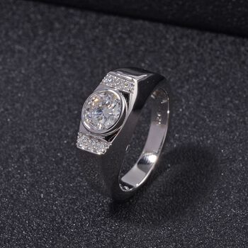 Moissanit Ring - 1,09 ct.