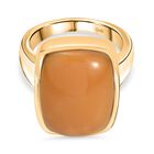 Oregon Karamell Opal Ring Messing (Größe 18.00) ca. 9,24 ct