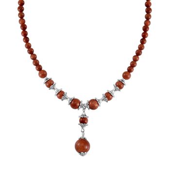 Gold Sandstein Halskette, 45 cm - 37 ct.