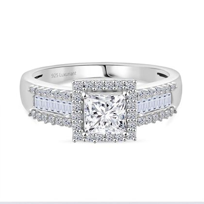 LUXURIANT DIAMOND - Lab Grown Diamant VS-EF IGI zertifiziert Ring 925 Silber rhodiniert (Gr&ouml;&szlig;e 21.00) ca. 1.50 ct