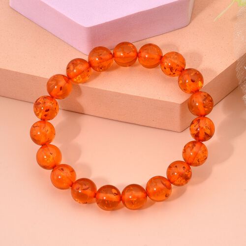 Synthetischer Bernstein Armband 19 cm ca. 65,00 ct. image number 1