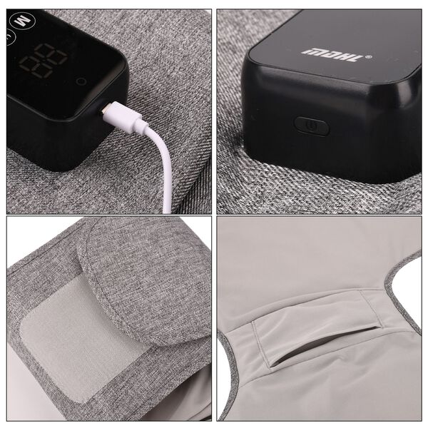 Pneumatisches Beinmassagegerät, 31x9x24cm, grau image number 6