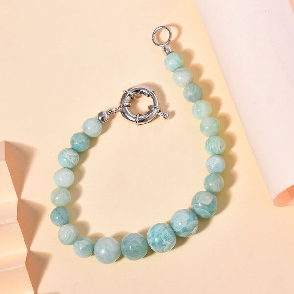 Amazonit Armband ca. 19 cm Messing rhodiniert ca. 80.00 ct image number 2